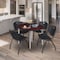 Regency Kahlo Round Table & Chair Sets, 42 W, 42 L, 29 H, Wood, Metal, Plastic Top, Mahogany TPL42RNDMHCM47BK - alternate 3